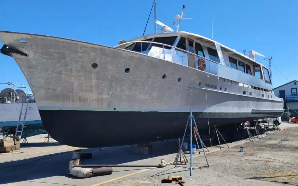 Abandoned Superyacht Aluminum