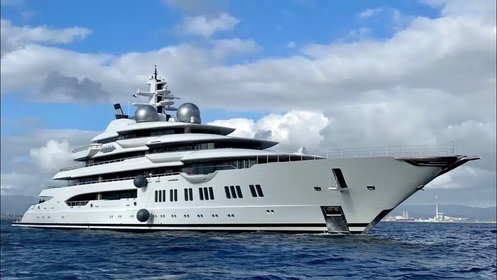 Amadea yacht in full view