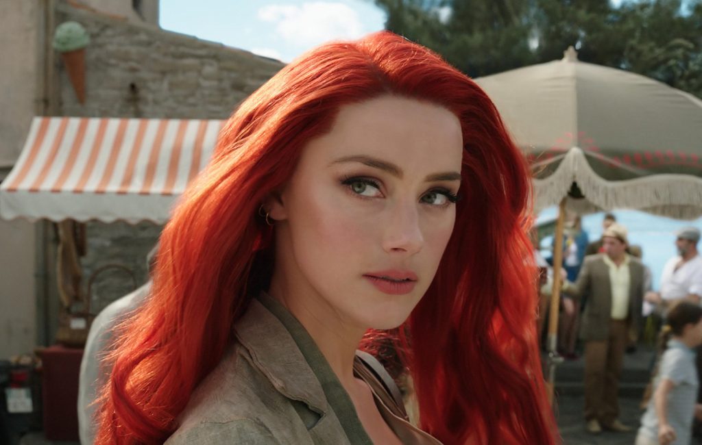Amber Heard appears as Mera in Aquaman.