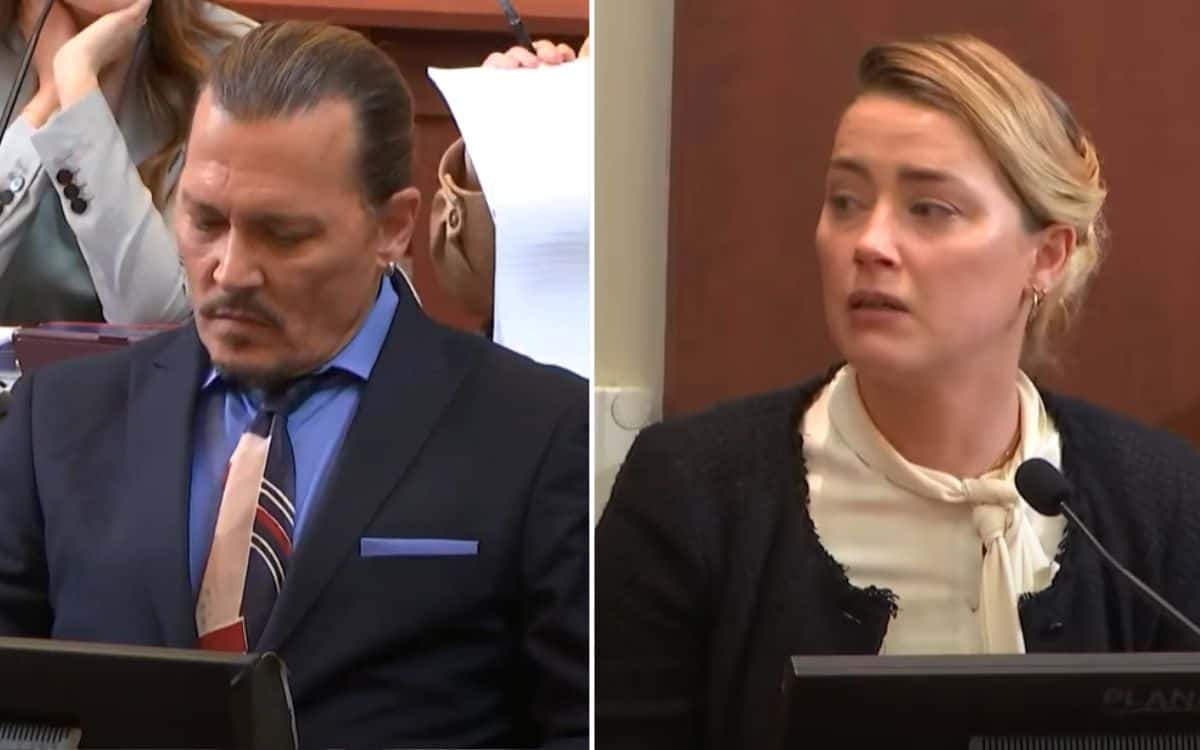 Johnny Depp and Amber Heard at the defamation trial