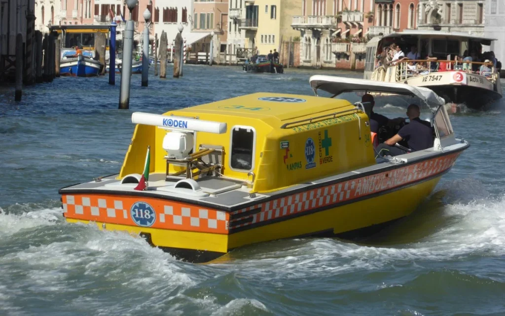 An ambulance in Venice is as different as you'd expect compared to anywhere else in the world