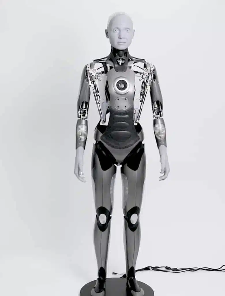 Ameca robot standing