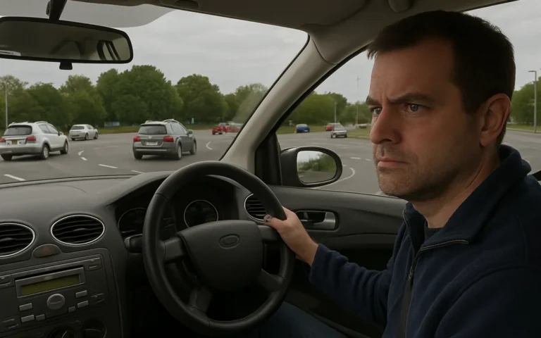 An American man has gone viral for sharing footage of himself completely losing his mind while trying to understand a busy British roundabout
