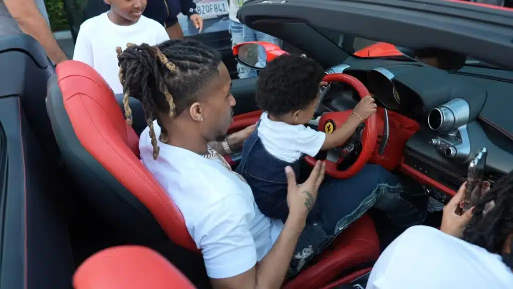 American-rapper-DDG-gifts-Ferrari-F8-Tributo-to-1-year-old-son