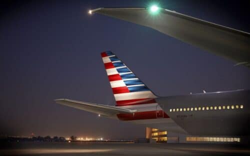 An American Airlines Boeing 777 traveled at the speed of sound