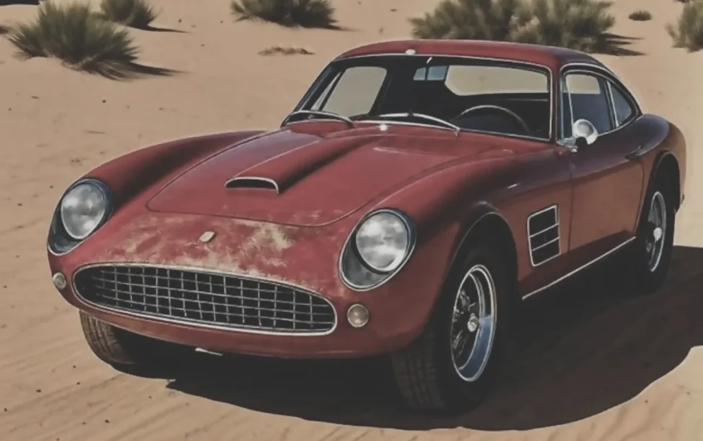 An abandoned Ferrari 166 MM Barchetta, technically the first Ferrari ever build, was discovered in the desert of Tucson, Arizona