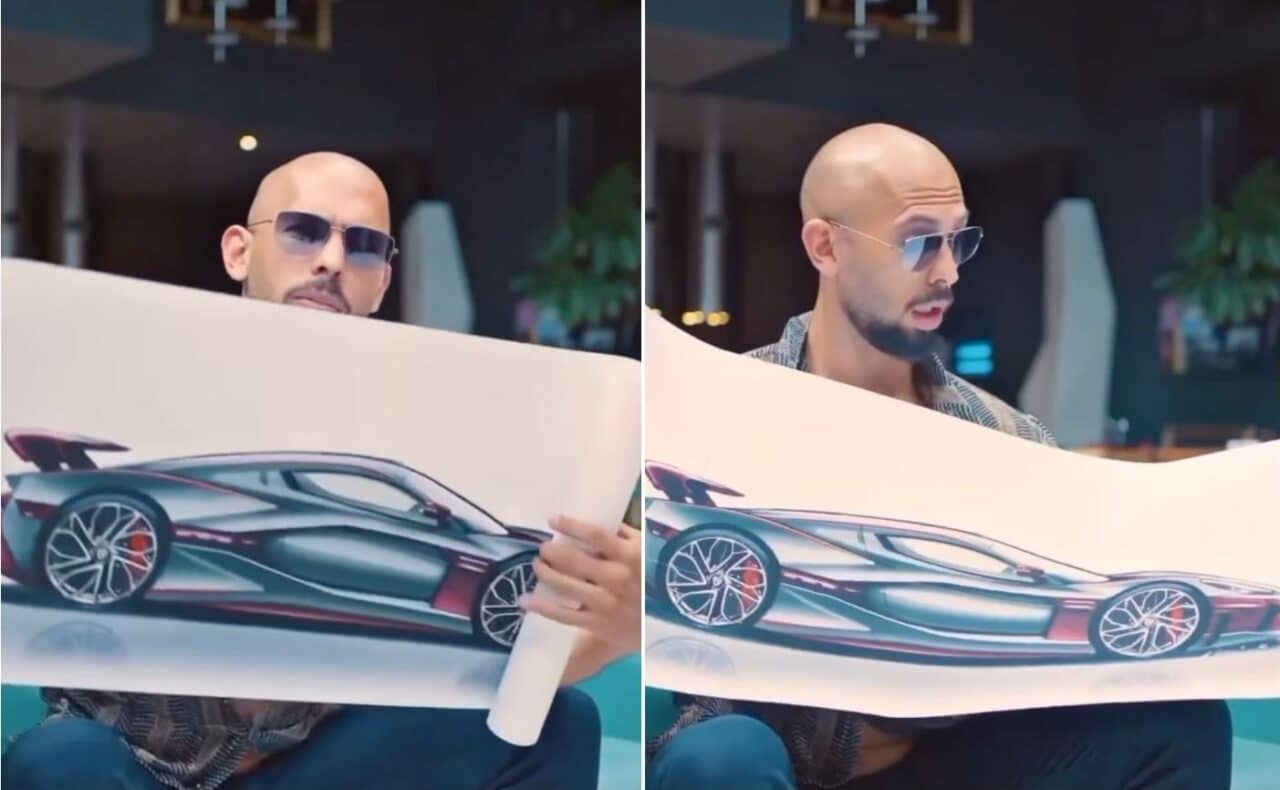 Andrew Tate reveals his new $4.4 million hypercar