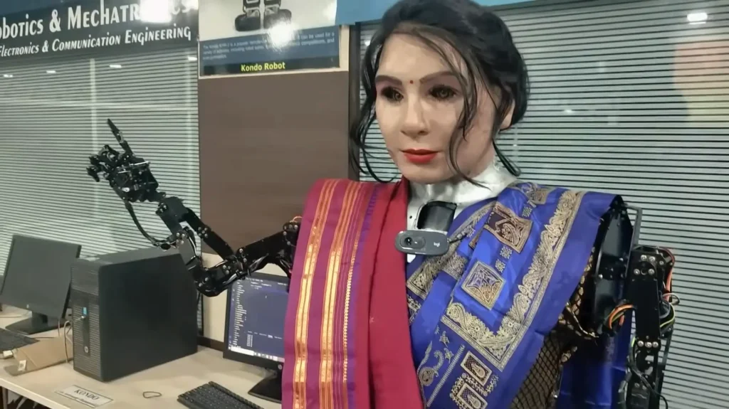 Anushka robot made by Indian students