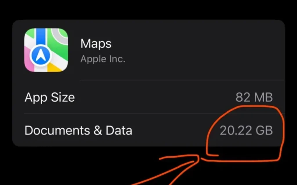 A newly discovered Apple Maps bug has left many iPhone users outraged, after they discovered the pre-installed app quietly devouring shocking amounts of storage