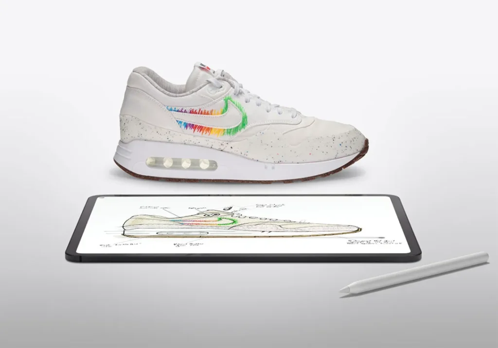 Tim Cook Nike sneakers designed on iPad