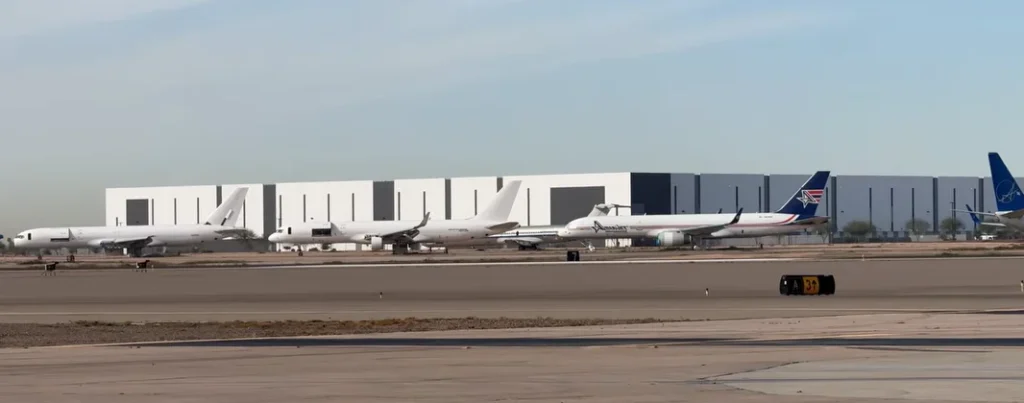 Planespotters hit the jackpot as they arrive at Arizona airport and end up spotting multiple rare jets no one usually sees