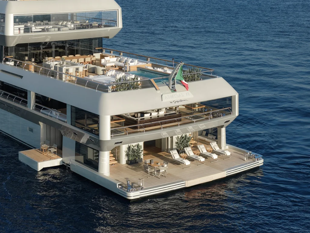 Geco is the second superyacht ever designed by Giorgio Armani and it feels more like a floating Milan townhouse