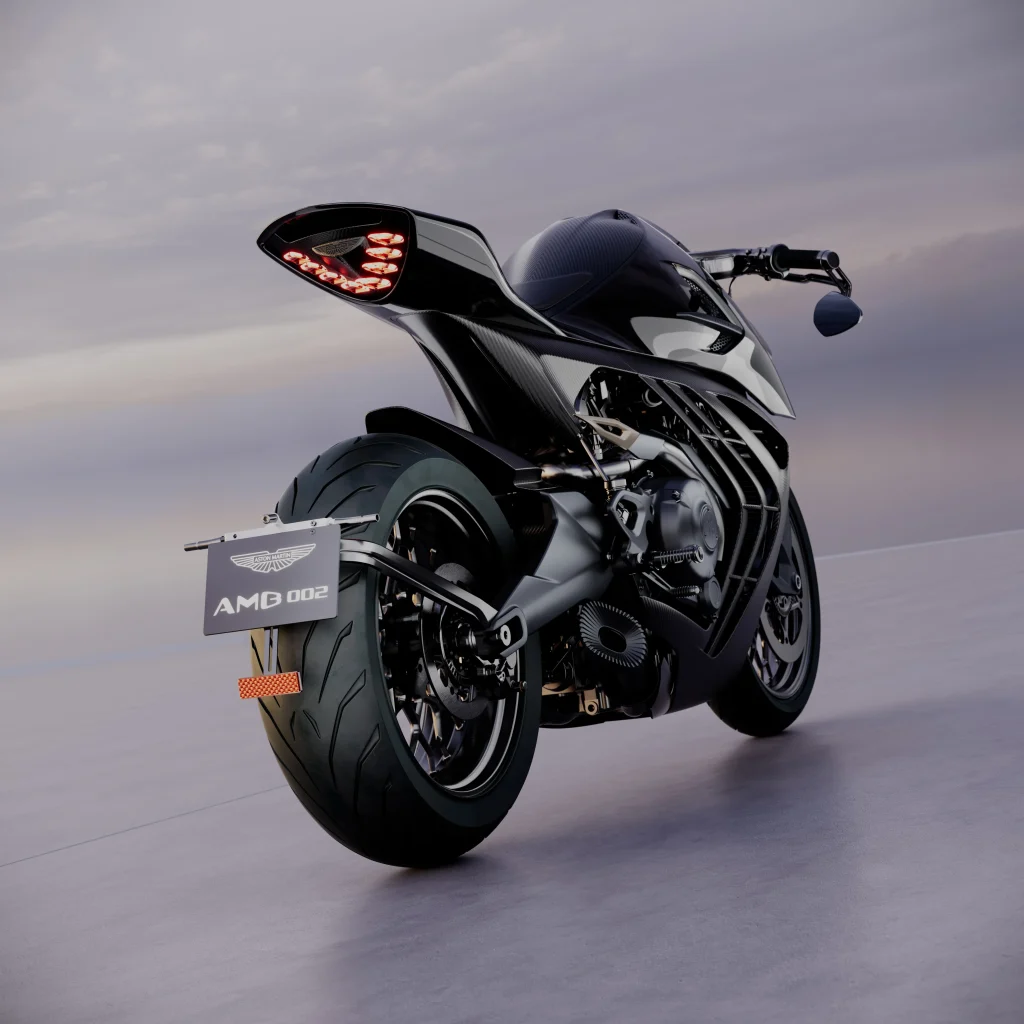 Aston Martin unveils its first ever street-legal motorcycle called the AMB 002 Roadster and the engineering will blow you away