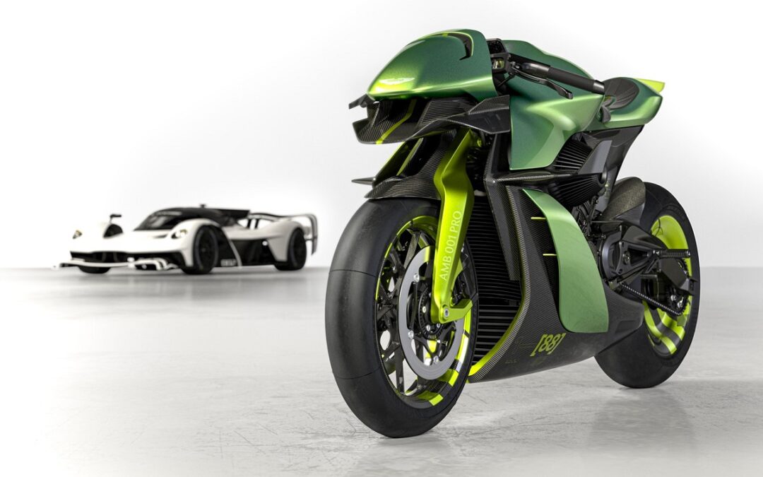 The Aston Martin AMB001 PRO is a track-only superbike inspired by the Valkyrie