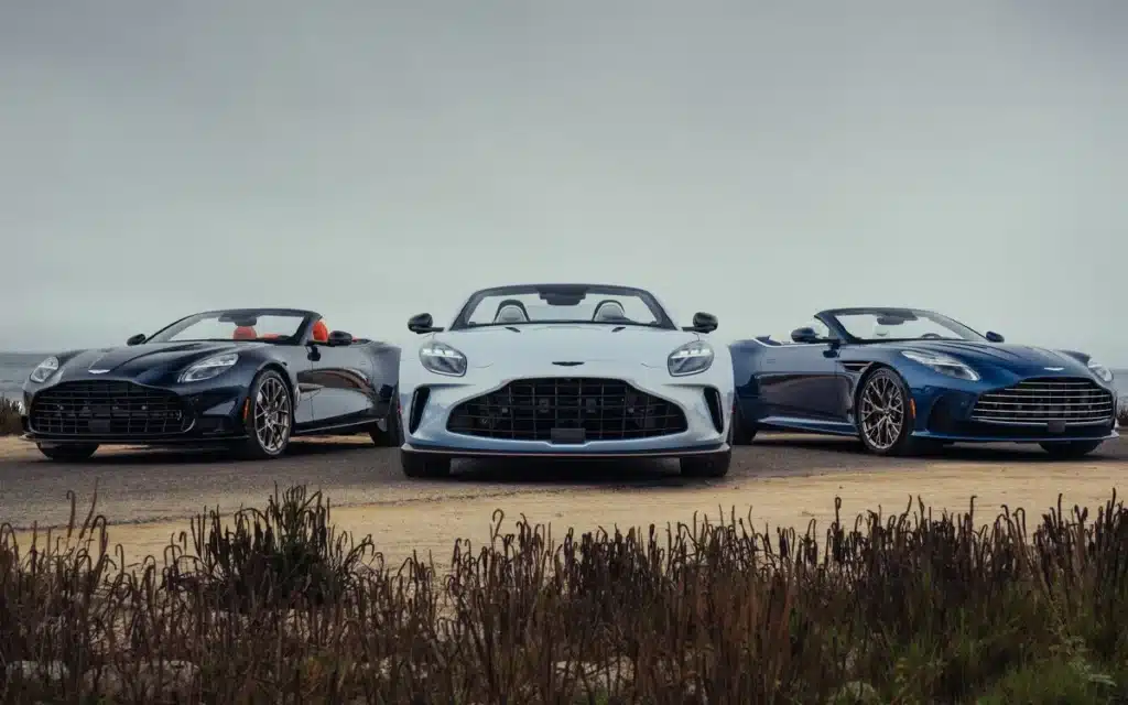 The Aston Martin Thrillseeker Collection has been announced, featuring three custom Vantage Roadster, DB12 Volante, and Vanquish Volante convertibles