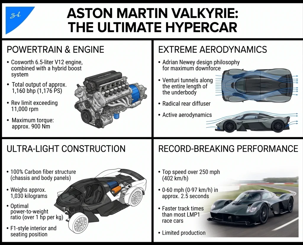 Aston Martin Valkyrie Infographic