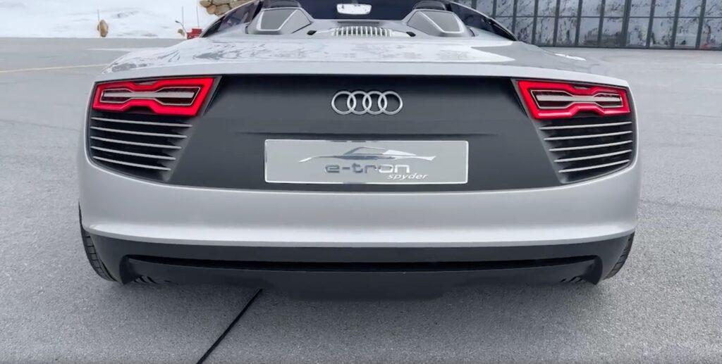 Audi E-Tron Spyder rear