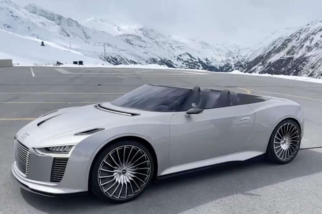 Audi E-Tron Spyder, pillarless windows