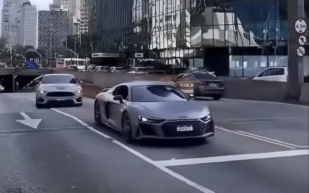 Audi R8 and Ford Mustang Mach 1 go head-to-head to show the wild difference between German and American brakes