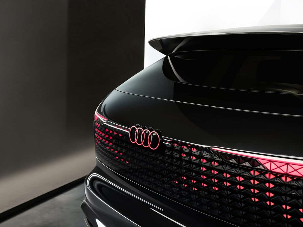The back lights of the Audi concept car.