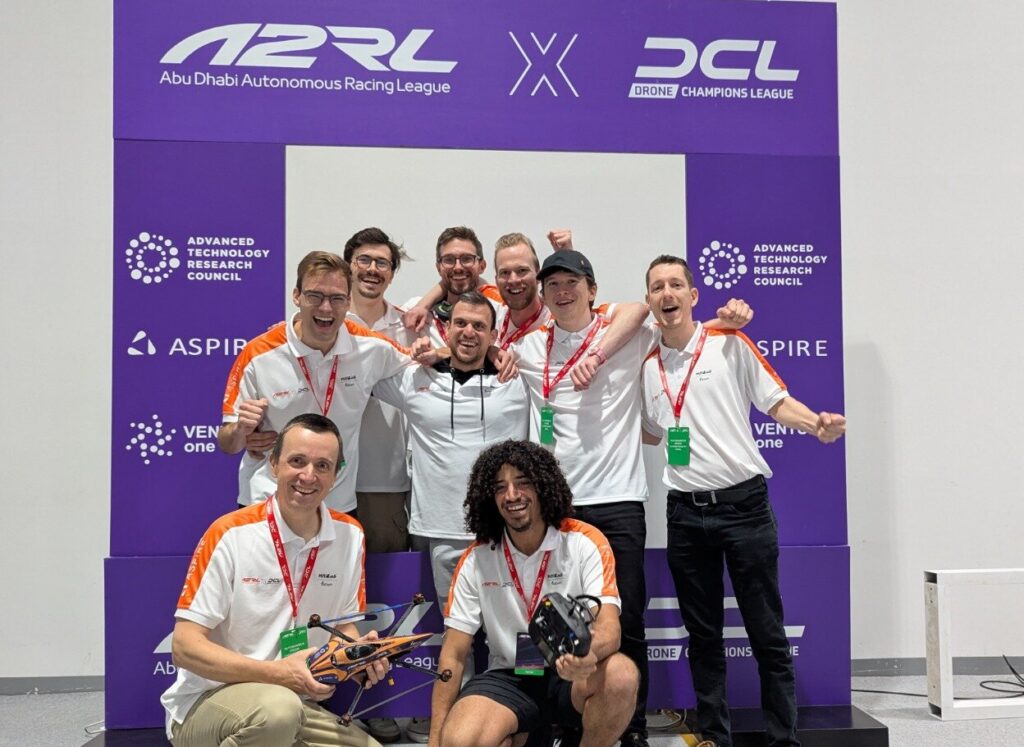 An Autonomous AI drone beats human pilots in Abu Dhabi racing showdown, using advanced AI racing, drone racing, and AI technology to secure a breakthrough win