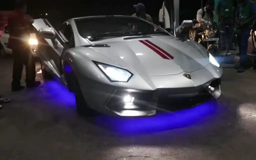 This ‘silver shark’ started life as a Honda Civic and ended up looking like a Lamborghini