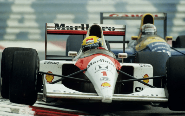 Ayrton Senna won three F1 Drivers' Championships whilst driving the Honda-powered McLaren.