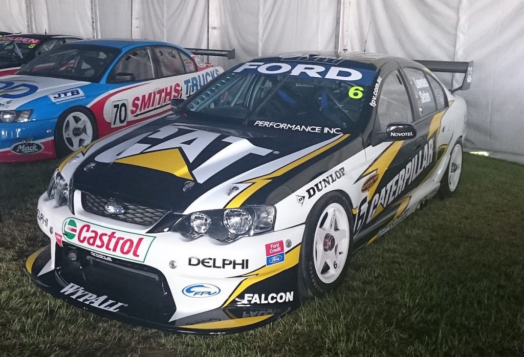 BA Ford Falcon V8 Supercars driven by Craig Lowndes