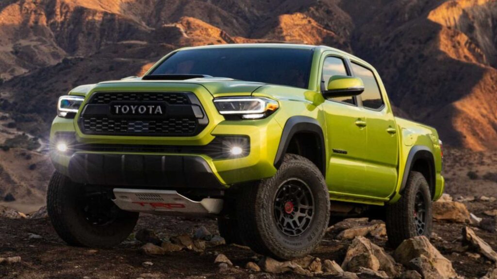 Toyota Tacoma TRD in Electric Lime