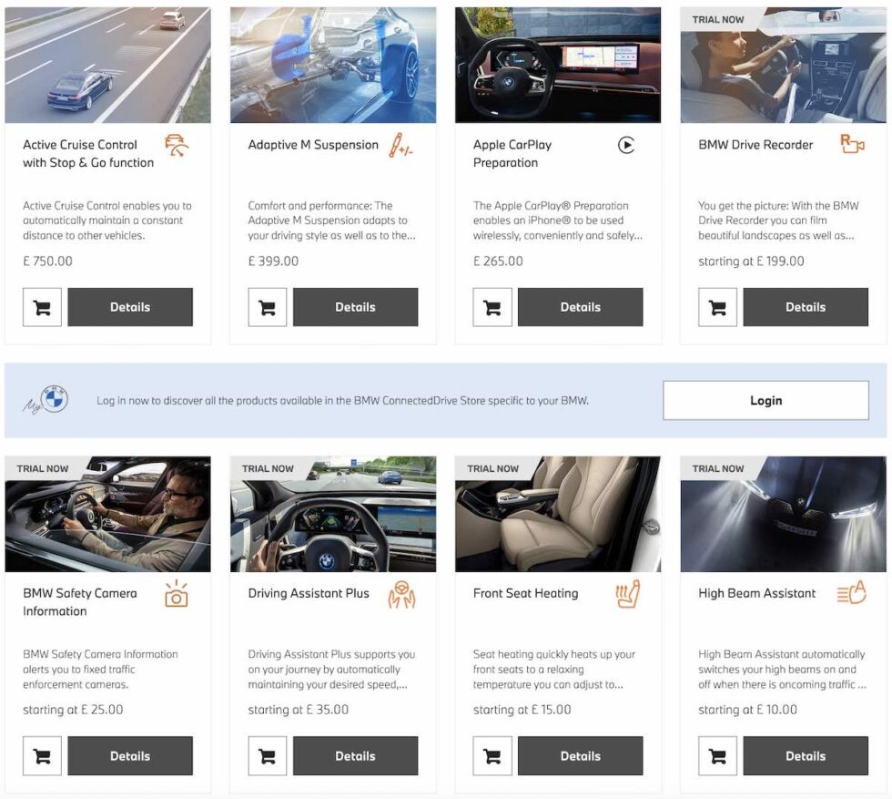 BMW is launching a subscription service for heated seats and cruise