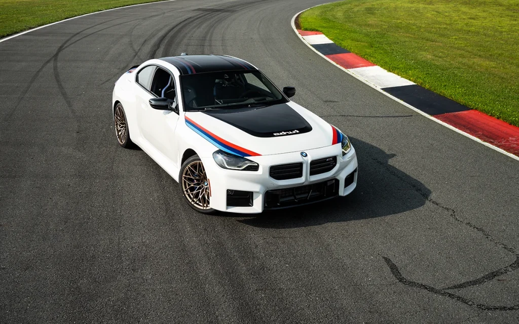 The new 2026 BMW M2 Turbo Design Edition is a perfect retro‑inspired throwback to its golden age, mimicking the same blue and red on white palette