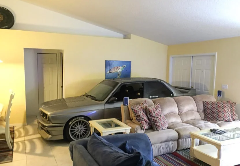 Florida man took drastic steps to protect his prized possession BMW M3 during hurricane and proved his love for the car
