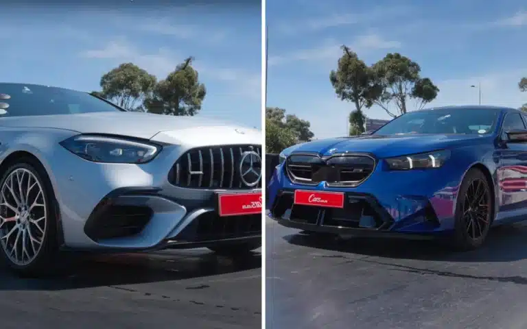 BMW M5 vs Mercedes AMG Drag Race
