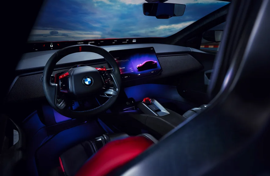 BMW unveils its first fully electric performance sedan at Le Mans the M Concept Neue Klasse