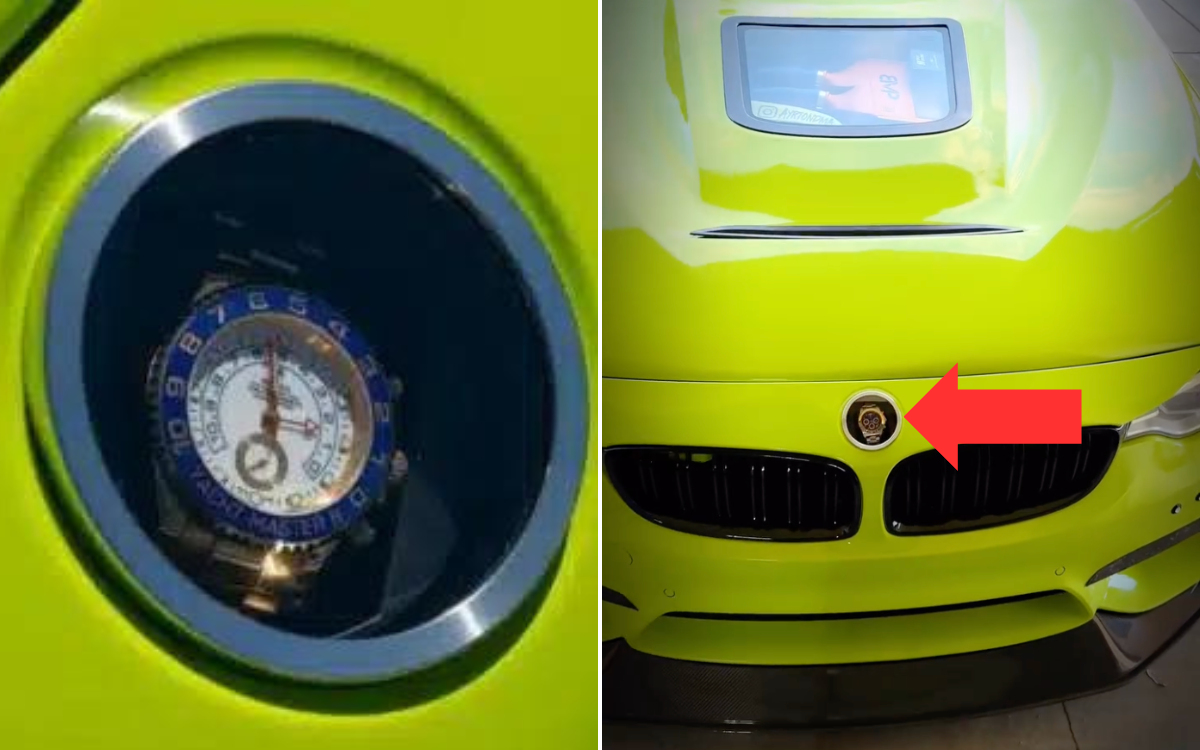 ‘World’s most expensive BMW badge’ made from a spinning Rolex Yacht-Master II