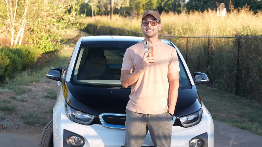 California man builds his own electric truck out of a BMW i3 for under $10,000 after declaring US gas prices are 'insane'