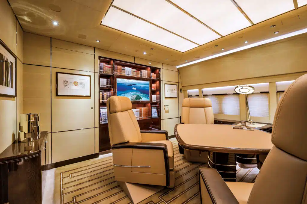 world's biggest private jet, office