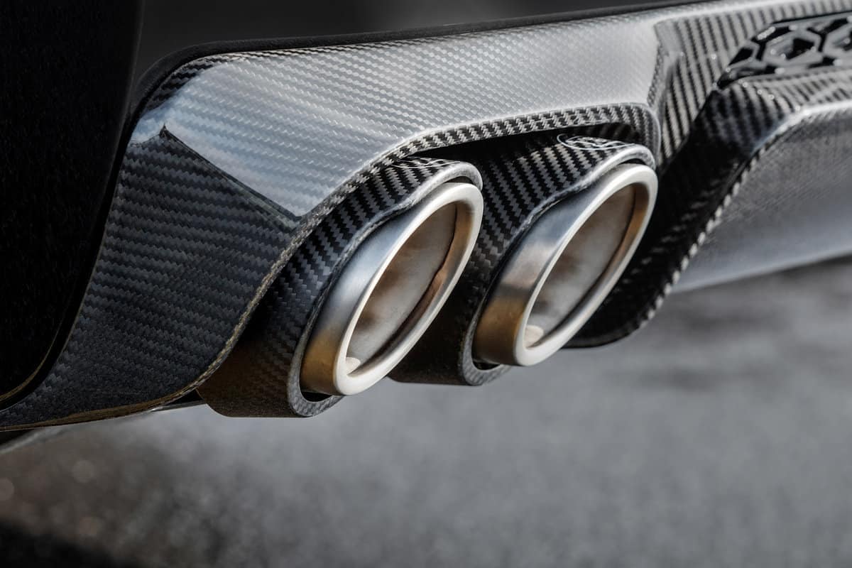 The exhaust pipes on the Brabus Rolls-Royce.