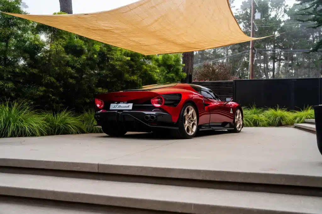 The Alfa Romeo 33 Stradale, the most beautiful car, makes its U.S. debut at Monterey Car Week with all 33 examples already sold