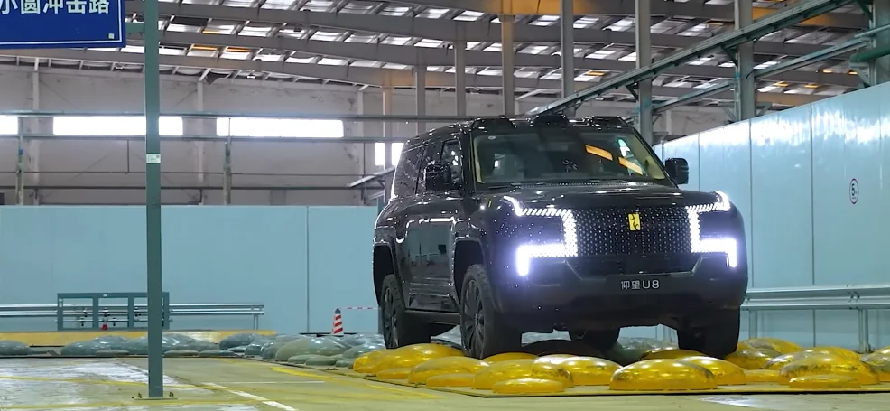 Chinese EV BYD Yangwang U8 shows off its insane off-roading capabilities in video that looks like AI but it's 100% real
