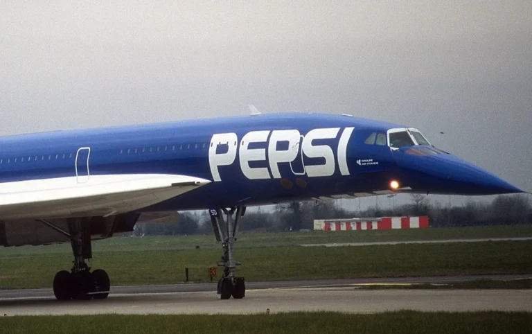 Back in the 1990s, British Airways and Air France decided to give Concorde a Pepsi livery
