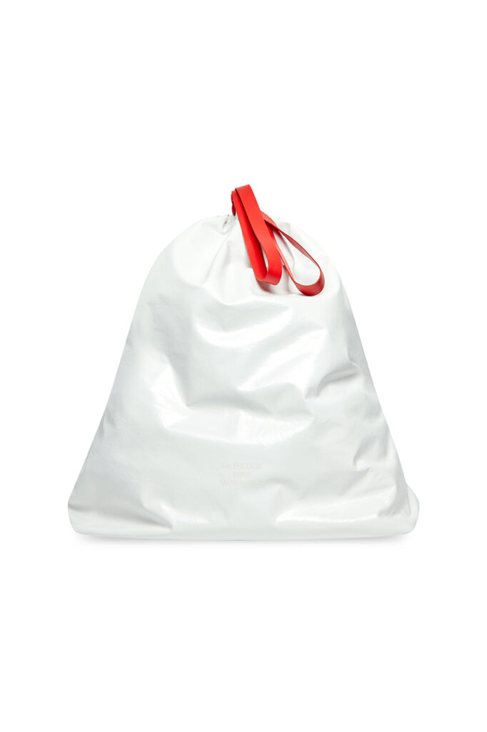 Balenciaga trash bag white