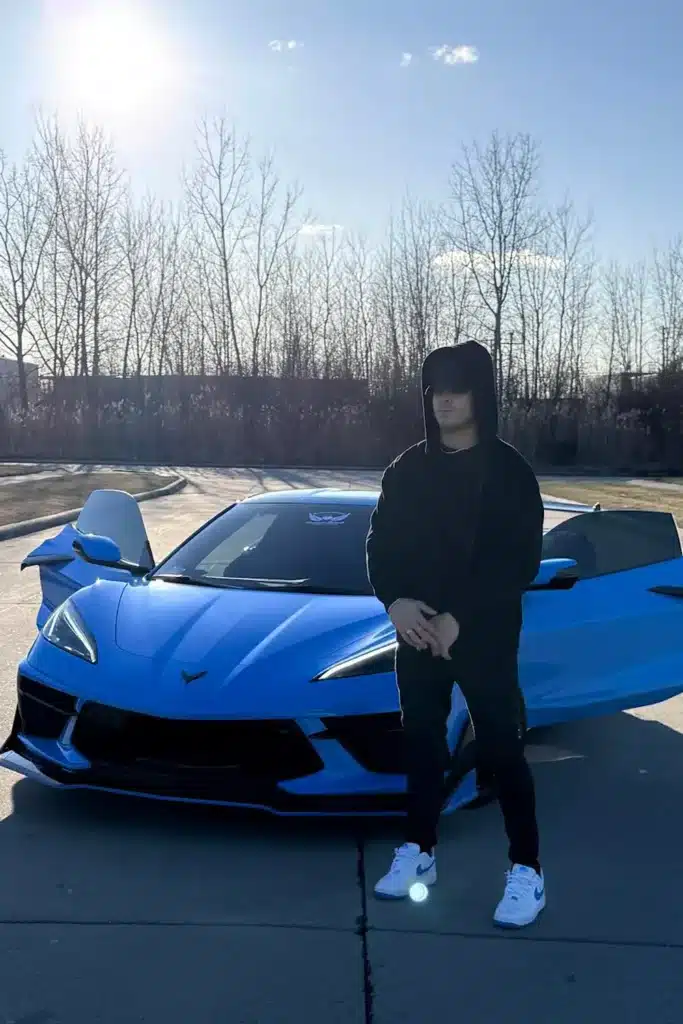 Delino Barash is the proud owner of this C8 Corvette, which he inherited from his late brother, Donavan.