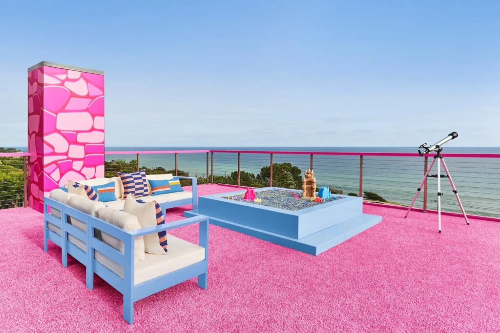 Barbie Airbnb terrace