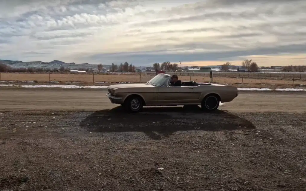 Barn needed to be dismantled to rescue a classic Mustang parked since the early 80s