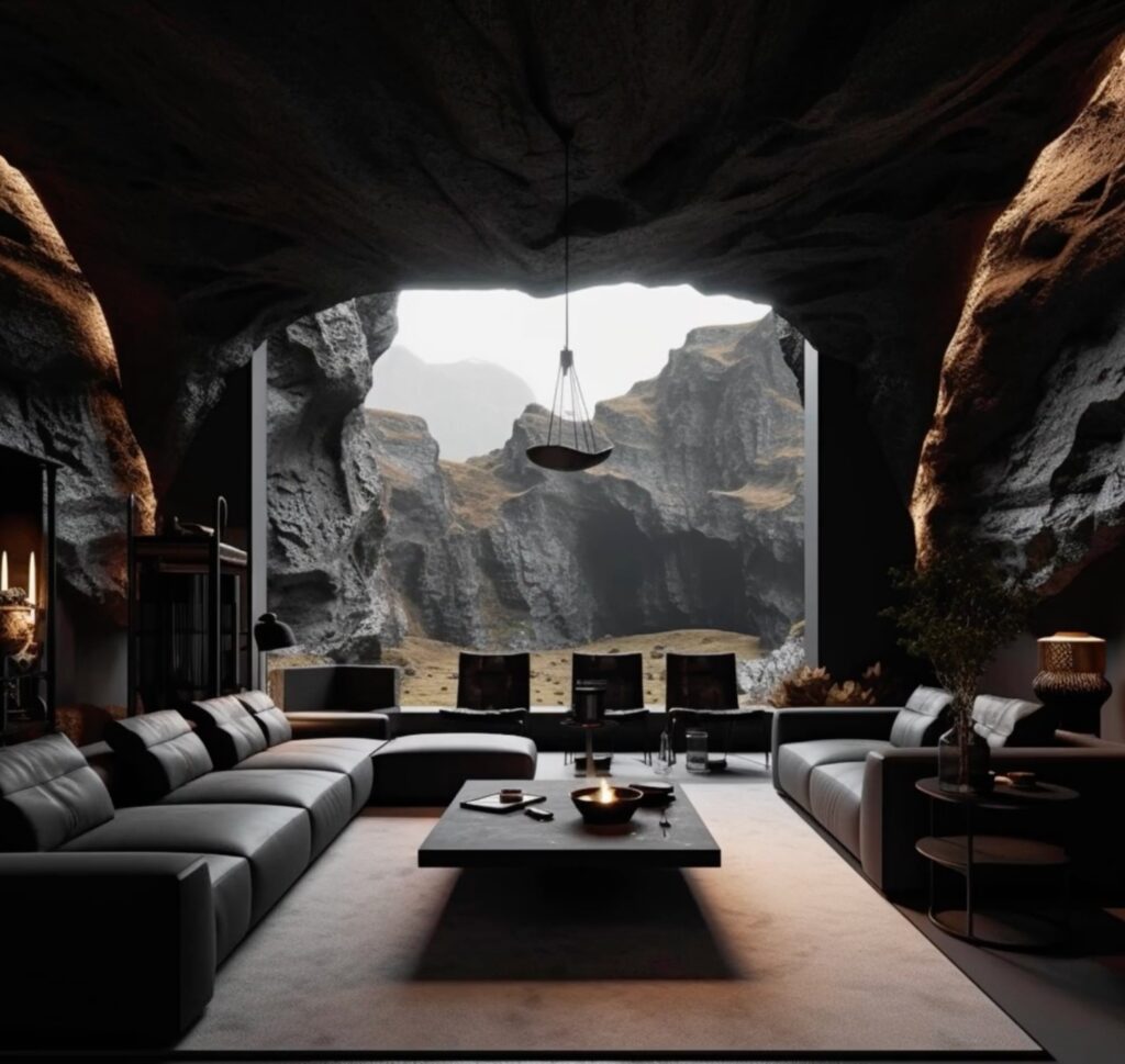 Batcave living room