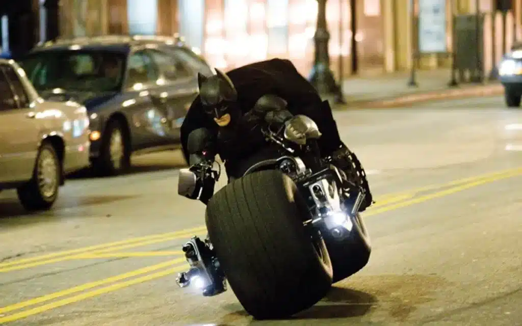 Christian Bale wasn't allowed to ride the famous Batpod motorcycle when filming Batman: The Dark Knight, as the filmmakers said it was way too dangerous