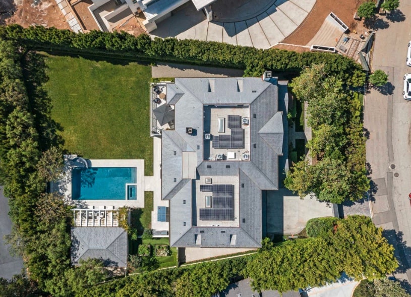 Ben Affleck's california house from above 