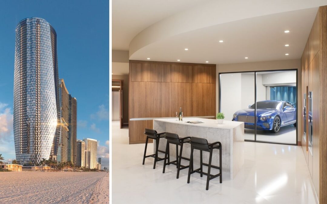 Inside Bentley’s new luxury apartments with a CAR elevator so you can drive straight into your home