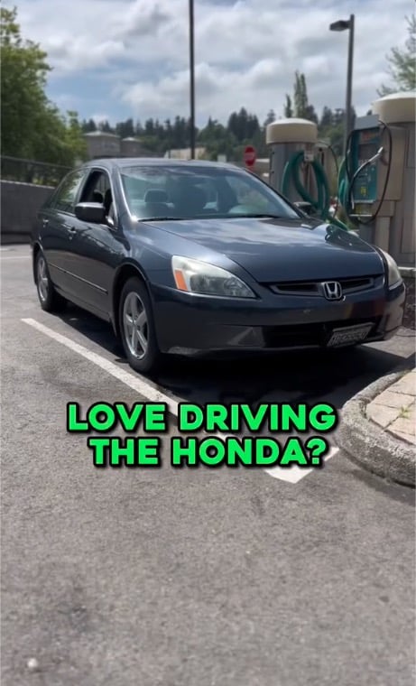 Thach Nguyen also drives an old Honda
